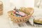 Set of 5 Natural Bamboo Oval Storage Bread Basket Storage Display Trays